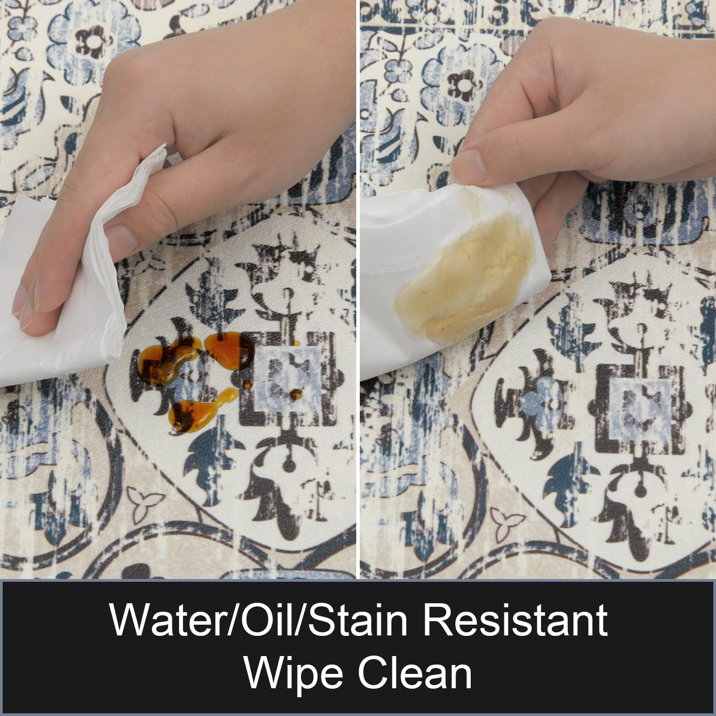 Ileading Anti Fatigue Kitchen Rugs Sets of 2 Cushioned Kitchen Mats for Floor Waterproof Kitchen Mat Set Non Slip Comfort Standing Mat for Kitchen, Office, Sink, Laundry