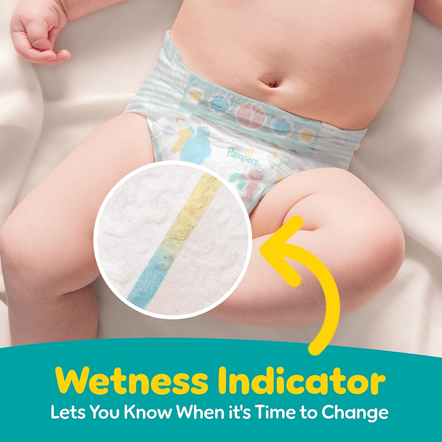 Pampers Diapers - Baby Dry - Size 1, 120 Count, Absorbent Disposable Infant Diaper (Packaging May Vary)