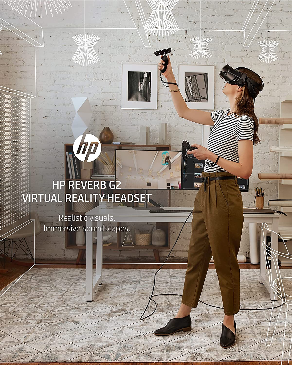 2022 HP Reverb G2 Virtual Reality Headset V2 Version