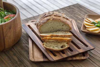 Ironwood Gourmet Nesting Bread Cutting Board with Crumb Catcher, 10.25 x 14.75 x 0.75 inches