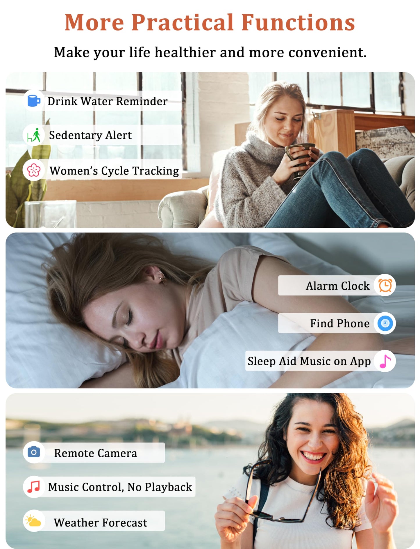 LODIMEKE Smart Watch, Alexa Built-in, Answer/Make Calls 44mm Smartwatch Women Men, 1.83" Sports Watch IP68 Waterproof, Heart Rate SpO2 Sleep Stress Monitor, Step Counter Watch for Android & iOS Phone