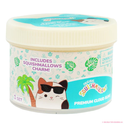 Original Squishmallows Premium Cloud Slime - Cam The Cat, Coconut Scent