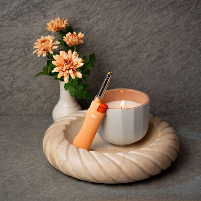 MK Candle Lighter, Butane Refillable Wind-Resistant Flame, 5-Pack for BBQ, Camping, Outdoor Use (Pastel-5pc)