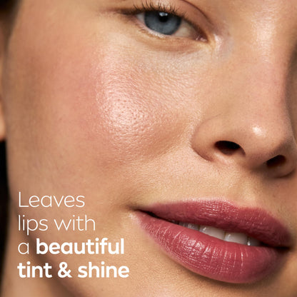 NIVEA Lip Care, Fruity Tinted Lip Balm Variety Pack, Cherry, Strawberry, Blackberry and Watermelon Flavors, 3-in-1 Moisture, Repair and Color, 0.17 Oz Stick, Pack of 4