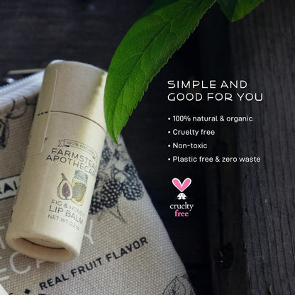 Farmstead Apothecary Lip Balm (Fig & Honey, 1 Pack)