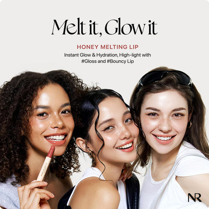 Nature Republic HONEY MELTING LIP (05 PLUM) SOFT LIP STICK, Hydrating Gloss, Moisturizing balms, Sheer tint, Shine & Glowy Finish, korean make up