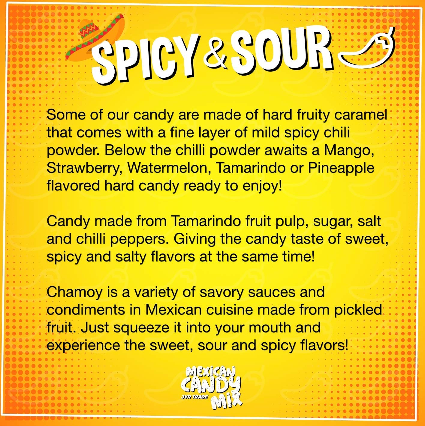 Mexican Candy Mix Assortment Snack (42 Count) Dulces Mexicanos Variety Of Best Sellers Spicy, Sweet, and Sour Bulk candies, Includes Luca, Pelon, Pulparindo, Rellerindo, by JVR TRADE