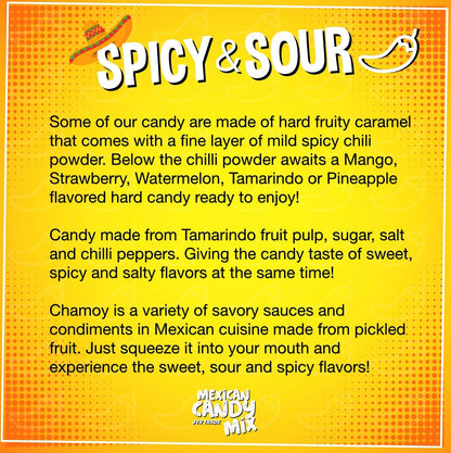 Mexican Candy Mix Assortment Snack (42 Count) Dulces Mexicanos Variety Of Best Sellers Spicy, Sweet, and Sour Bulk candies, Includes Luca, Pelon, Pulparindo, Rellerindo, by JVR TRADE