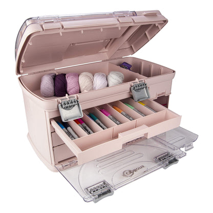 Large Three Drawer Organization System - Two Small Utility Stows | Battery, Jewelry, Small Parts, Craft, Sewing, Paint, Collectibles Storage