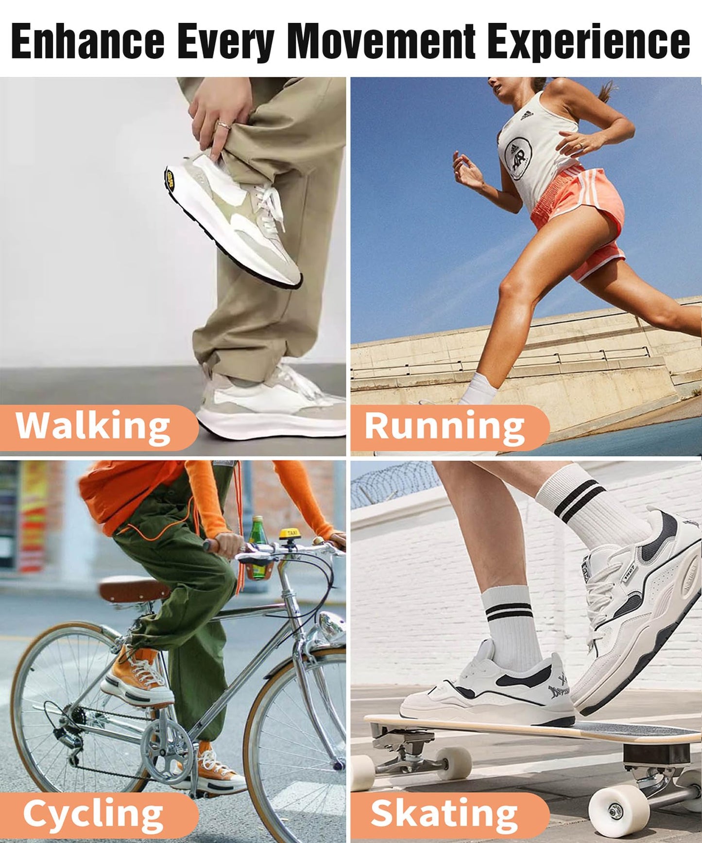 Handshop Wide Flat Athletic Shoelaces 5/16"(2 Pair) - Shoe Laces for Sneakers and Casual Shoes Replacements White 47 inch (120cm)