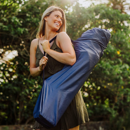 ONIVA - a Picnic Time Brand Portable Reclining Camp Chair, Navy ,39.25" l x 10" w x 9" h