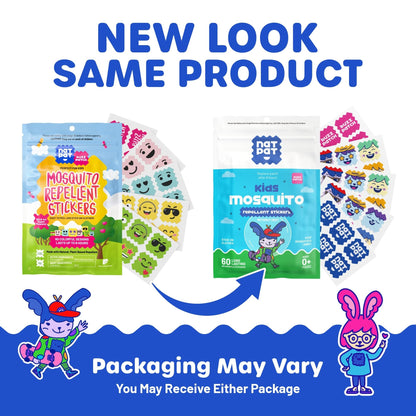 NATPAT Buzz Patch Mosquito Patch Stickers for Kids - Plant Based Ingredients, Non-Toxic - The Original All Natural Citronella Essential Oil Insect Patch, DEET Free, for Toddlers, Kids (60 Pack)