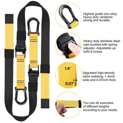 Home Resistance Training Kit | Bodyweight Resistance Bands with Handles, Door Anchor, Heavy Duty Exercise Bands | All-in-One Gym Workout Equipment for Home Fitness