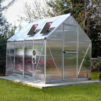 20W Solar Powered Fan Kit, IPX7 Weatherproof Dual Fan, Solar Exhaust Intake Cooling Ventilation for Chicken Coop,Greenhouse,Shed,Pet House,Outside with 11Ft/3.5m On/Off Switch Cable