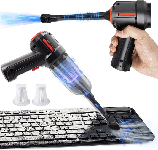 PeroBuno Computer Vacuum Cleaner - Air Duster - for Keyboard Cleaning - Cordless Canned Air - Powerful - Energy - Efficient - Compressed