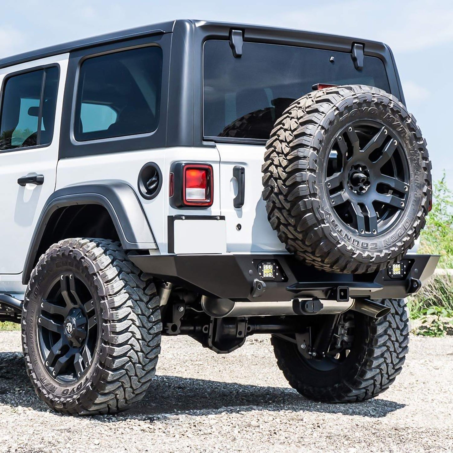 Nilight 2PCS 42W Flush Mount LED Light Pods Spot Flood Combo Backup Reverse Driving Headlamp Mount on Bumper Grille for 4x4 Offroad Truck SUV