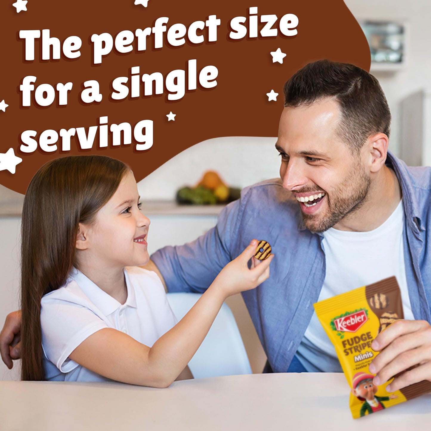 Keebler On-The-Go Fudge Stripes Cookies, 12 Count (Pack of 1)