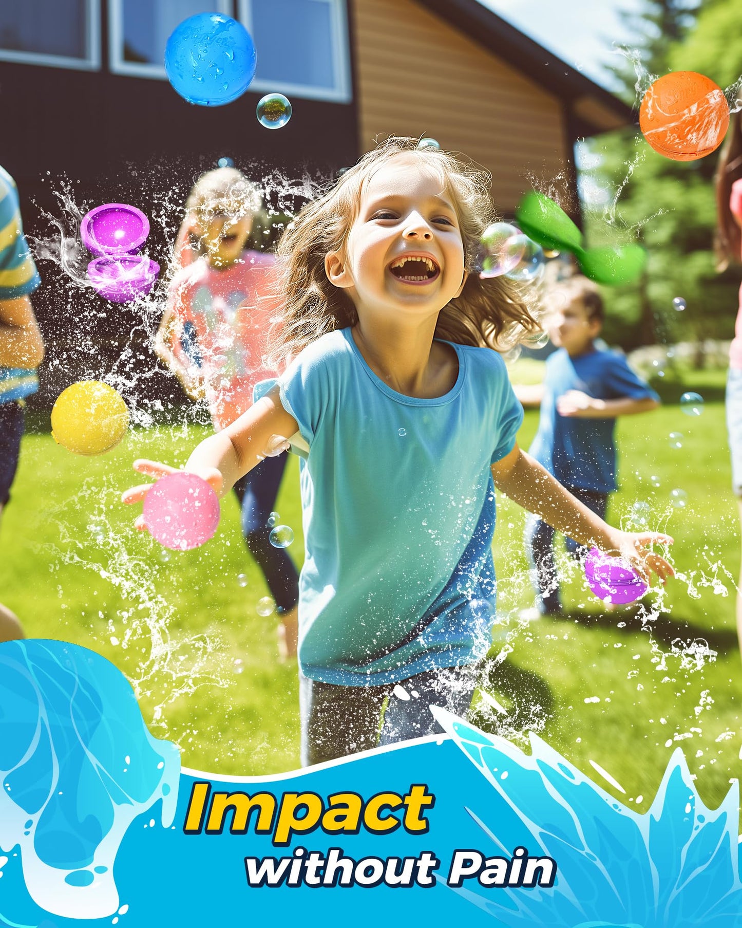 Reusable Water Bomb balloons, Summer Toy Water Toy for Boys and Girls, Pool Beach Toys for Kids ages 3-12, Outdoor Activities Water Games Toys Self Sealing Water Splash Ball for Fun(12Pack)