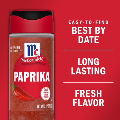 McCormick Paprika, 2.12 oz (Pack of 6)