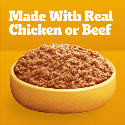 Pedigree Chopped Ground Dinner Adult Soft Wet Dog Food 30-Count Variety Pack, 3.5 oz Pouches