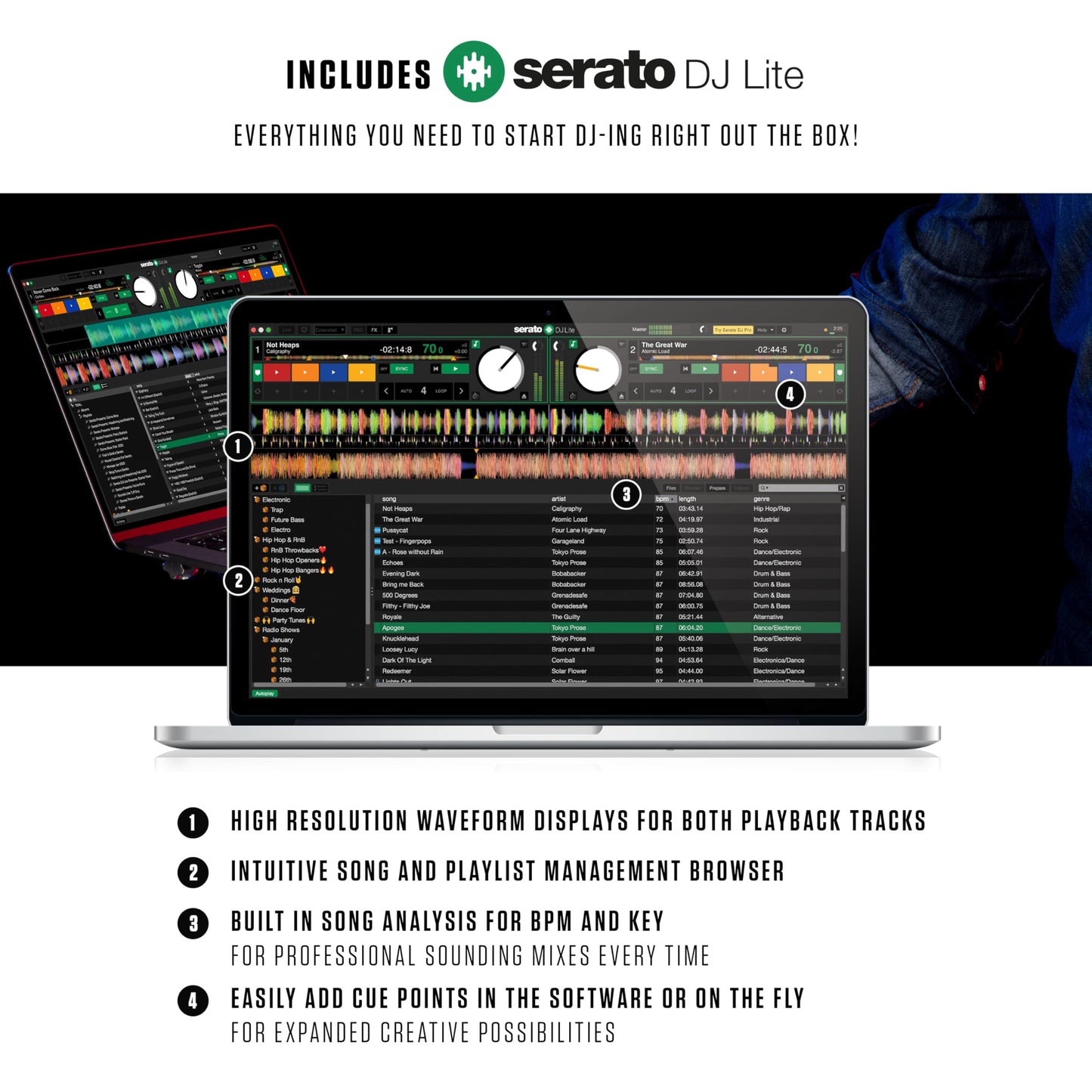 Numark Mixtrack Pro FX Serato DJ Controller with 2 Decks, Mixer, (Effects Paddles and Audio Interface)