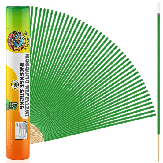 Mosquito Repellent Outdoor Patio (120 PCS) - Natural, DEET-Free Incense Sticks with Rosemary, Lemongrass & Citronella - Camping Essentials, Hiking, Yard