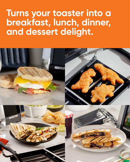 Revolution Toastie Press (Works With All Toasters) Toast Delicious Quesadillas, Paninis, and Grilled Cheese in Your Toaster