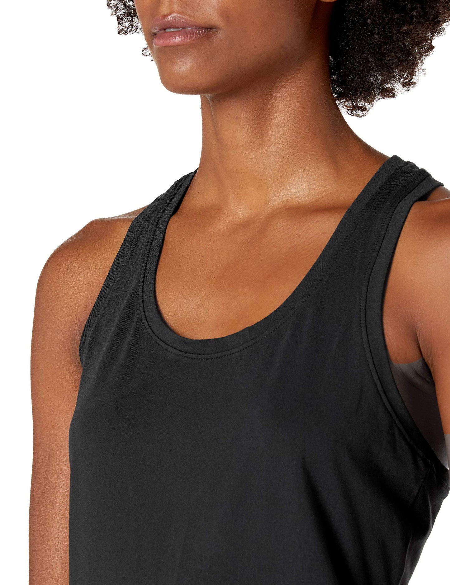Amazon Essentials Women's Active Quick Dry Tech Stretch Racerback Tank Top (Available in Plus Size), Pack of 2, Black/Grey Camo, Large