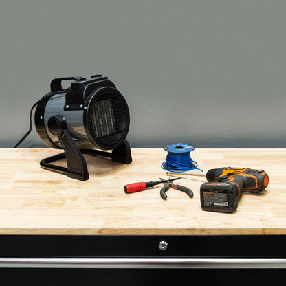 NewAir NGH160GA00, 120V Electric Portable Garage Heater, Heats Up to 160 Square Feet, Garge, Black and Gray