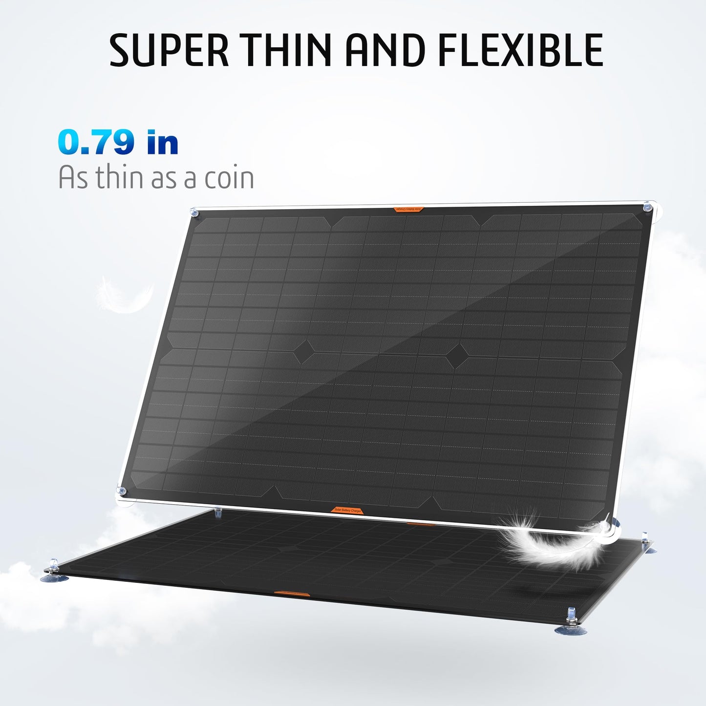 OYMSAE 5W 12V Solar Car Battery Charger Portable Waterproof Solar Power Battery Charger & maintainer with Trickle Cigarette Lighter Plug & Alligator Clip