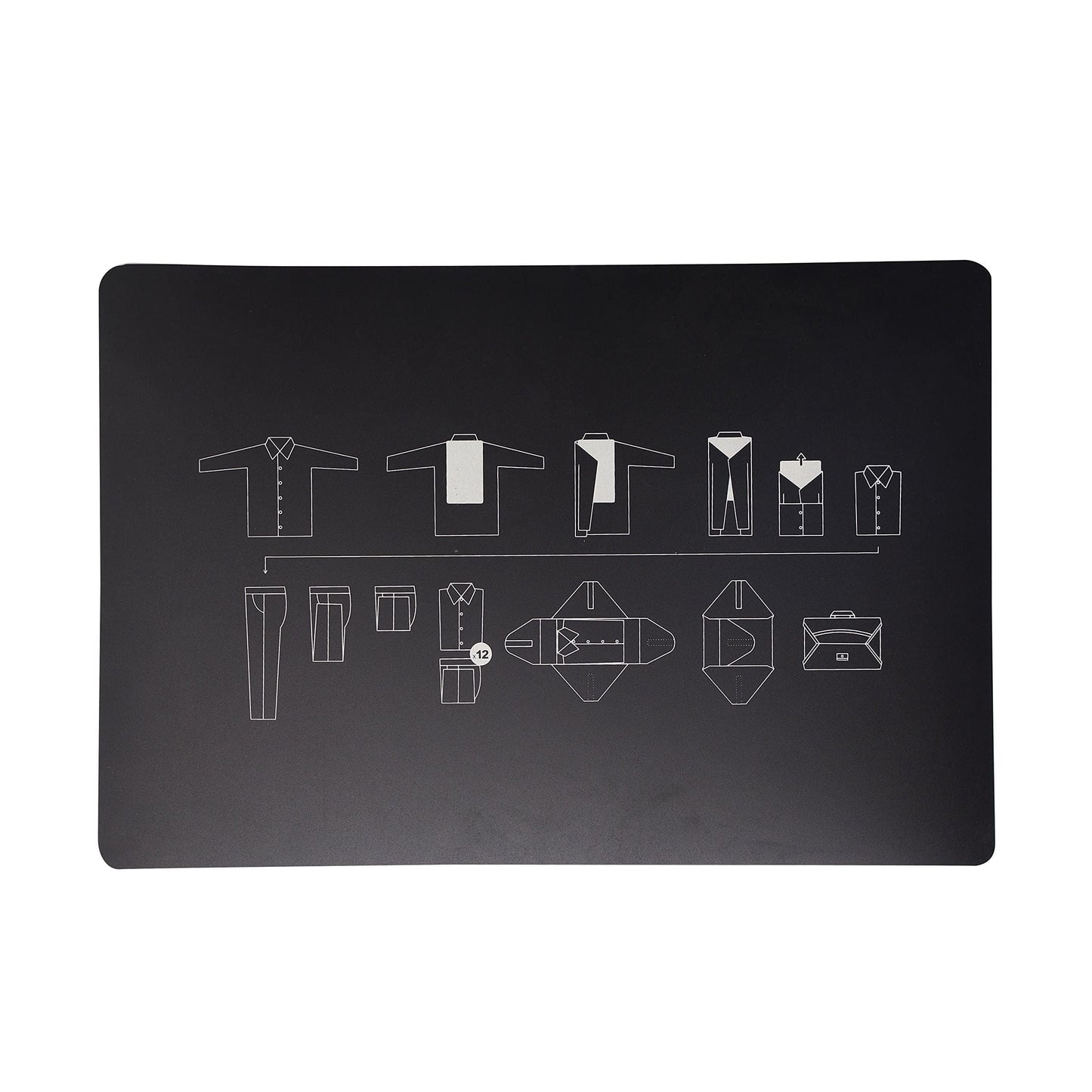 Garment Packing Folder For Travel Clothes Organizer Travel Garment Bag Luggage Accessory Black