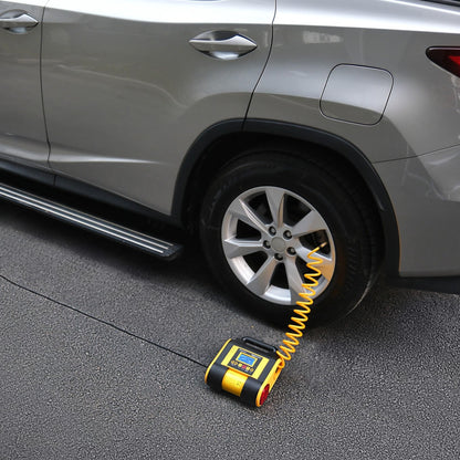 Amazon Basics Portable Car Tire Inflator with Digital Pressure Gauge, 150 PSI, 12V DC, Black