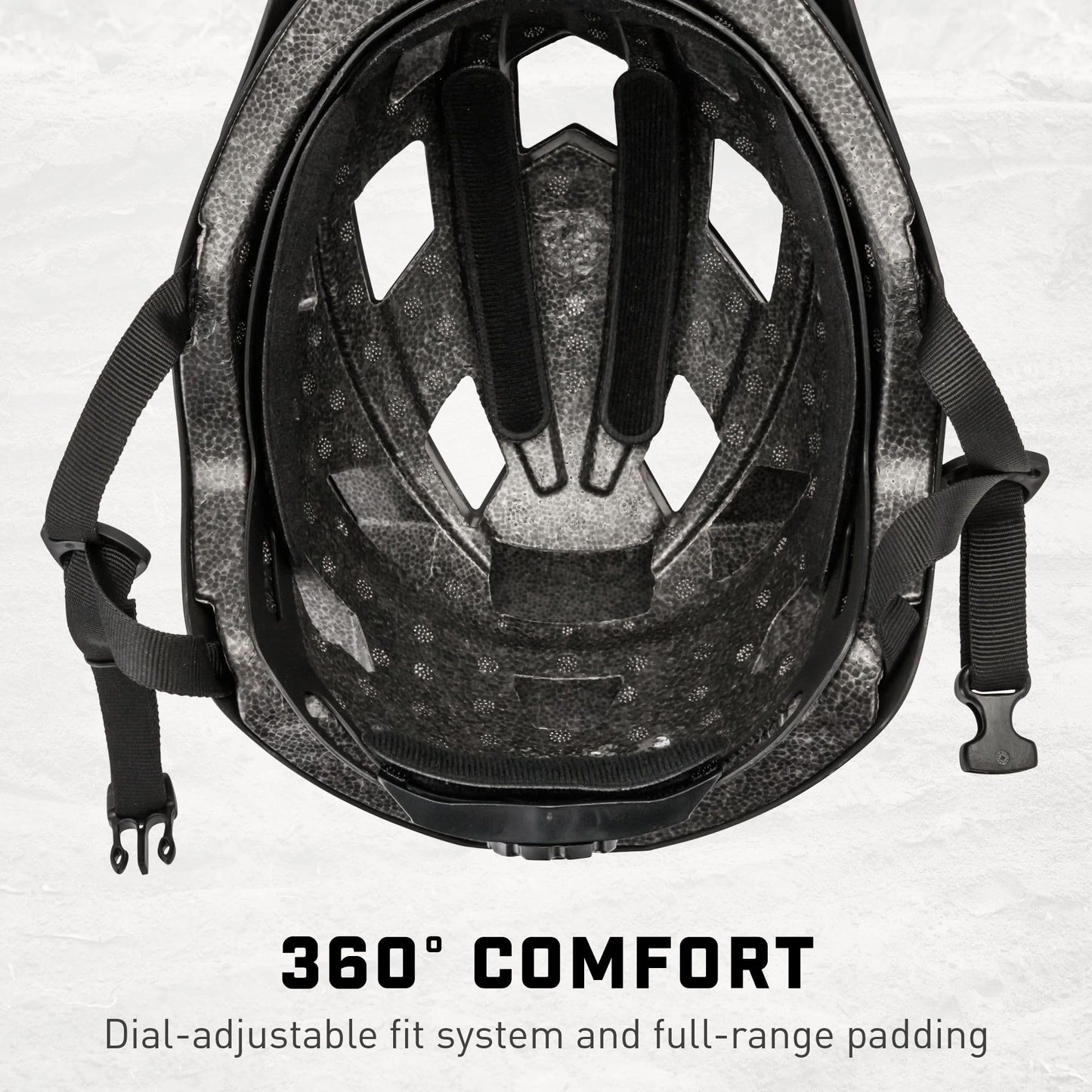 Mongoose Capture Adult Bike Helmet, Ages 14+, Built-in Camera Mount, Durable ABS Shell, Vents for Airflow, Adjustable Fit, Full-Range Internal Pads, Go-Pro Compatible, Helmet for Adults