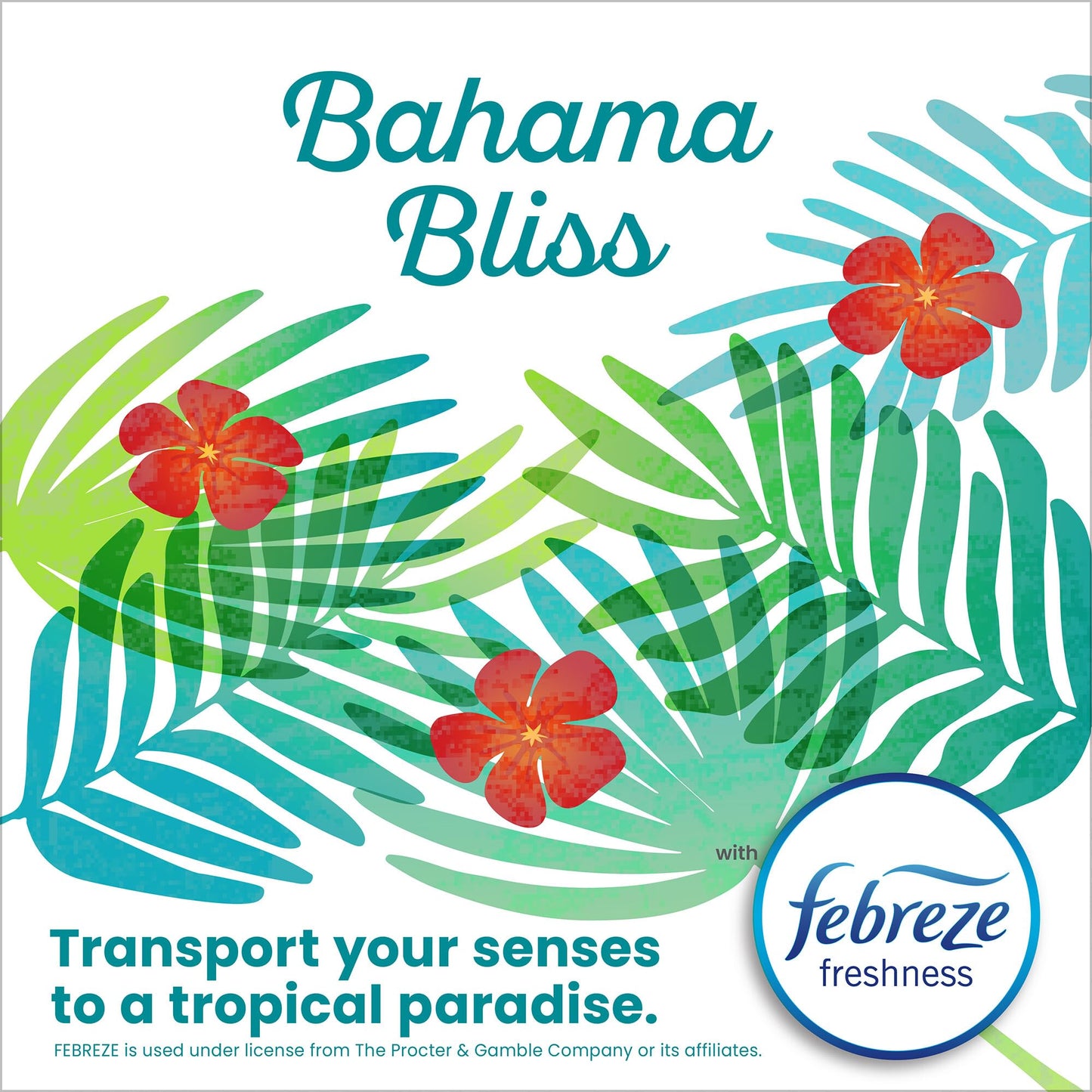 Glad Small Trash Bags 4 Gallon, Febreze Bahama Bliss Garbage Bags, Odor Resistant with Drawstring, 80 Count