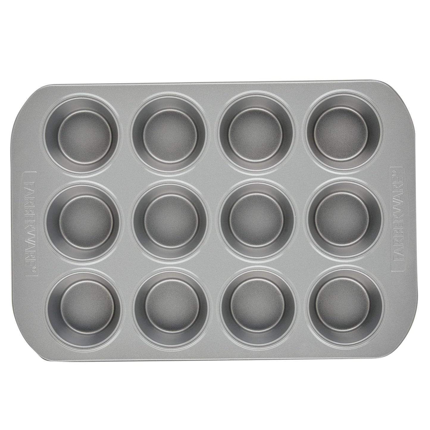 Farberware 12-c. Nonstick Nonstick Bakeware Muffin Pan, Gray