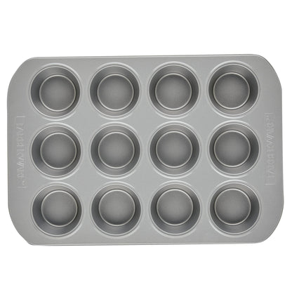 Farberware 12-c. Nonstick Nonstick Bakeware Muffin Pan, Gray