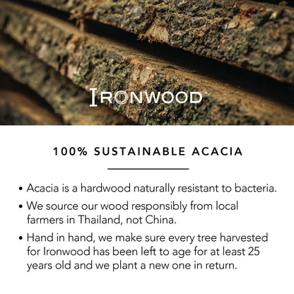 Ironwood Gourmet Nesting Bread Cutting Board with Crumb Catcher, 10.25 x 14.75 x 0.75 inches