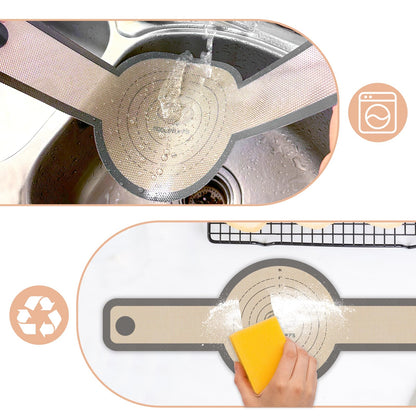 Koolstuffs Silicone Bread Sling for Dutch Oven, 2 PCS Non-Stick & Easy Clean Reusable Silicone Bread Baking Mats with Long Handles, Easy to Transfer Sourdough Bread