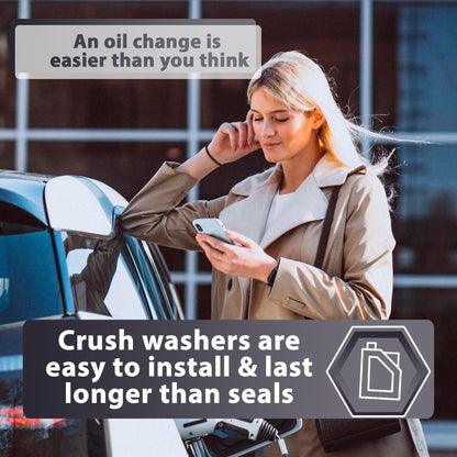 15 Pcs Oil Drain Plug Rubber Coated Stainless Steel Gasket - 9mm Replacement for Mercury-Mercruiser Gear Case Drain Plug OEM 26-830749 Fits for 1984-2012 by AUTOMAJOR