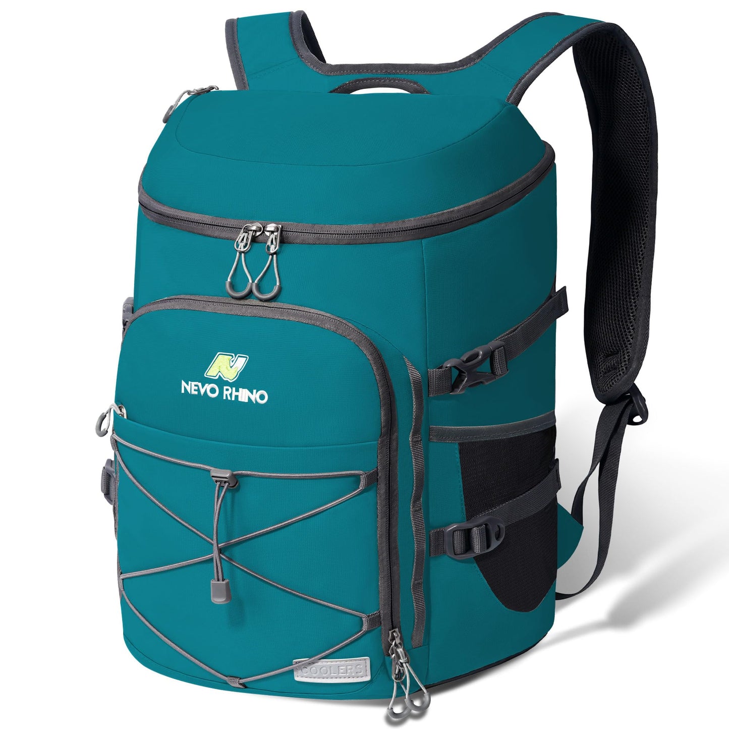 N NEVO RHINO Backpack Cooler, 36 Cans, Insulated, Waterproof, Leakproof, Large Capacity, Multiple Pockets, Green