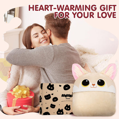 Mewaii Wearable Oversized Blanket Hoodie for Adults, Fennec Fox Blanket Hooded Cloak, Warm and Cozy Flannel Cute Blanket Hoodie, Funny Blanket Christmas Gifts for Women And Males