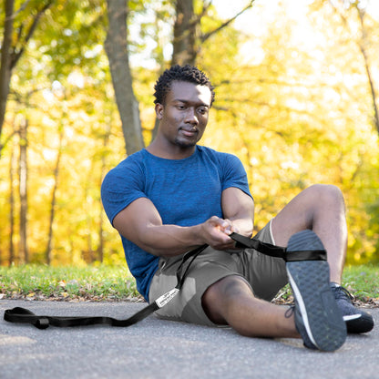 OPTP The Original Stretch Out Strap with Exercise Poster, USA Made Top Choice Stretch Out Straps for Physical Therapy, Yoga Stretching Strap or Knee Therapy (XL)