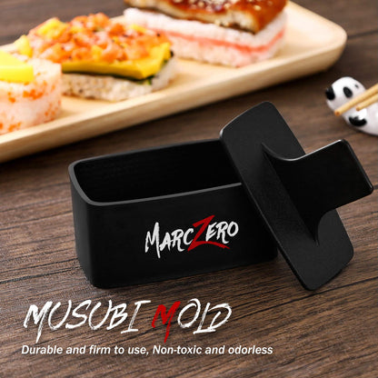 MarcZero Sushi Making Kit, 22 in 1 Bazooka Roller With Bamboo Mat, Knife, Chopsticks, Molds, DIY Machine for Beginner