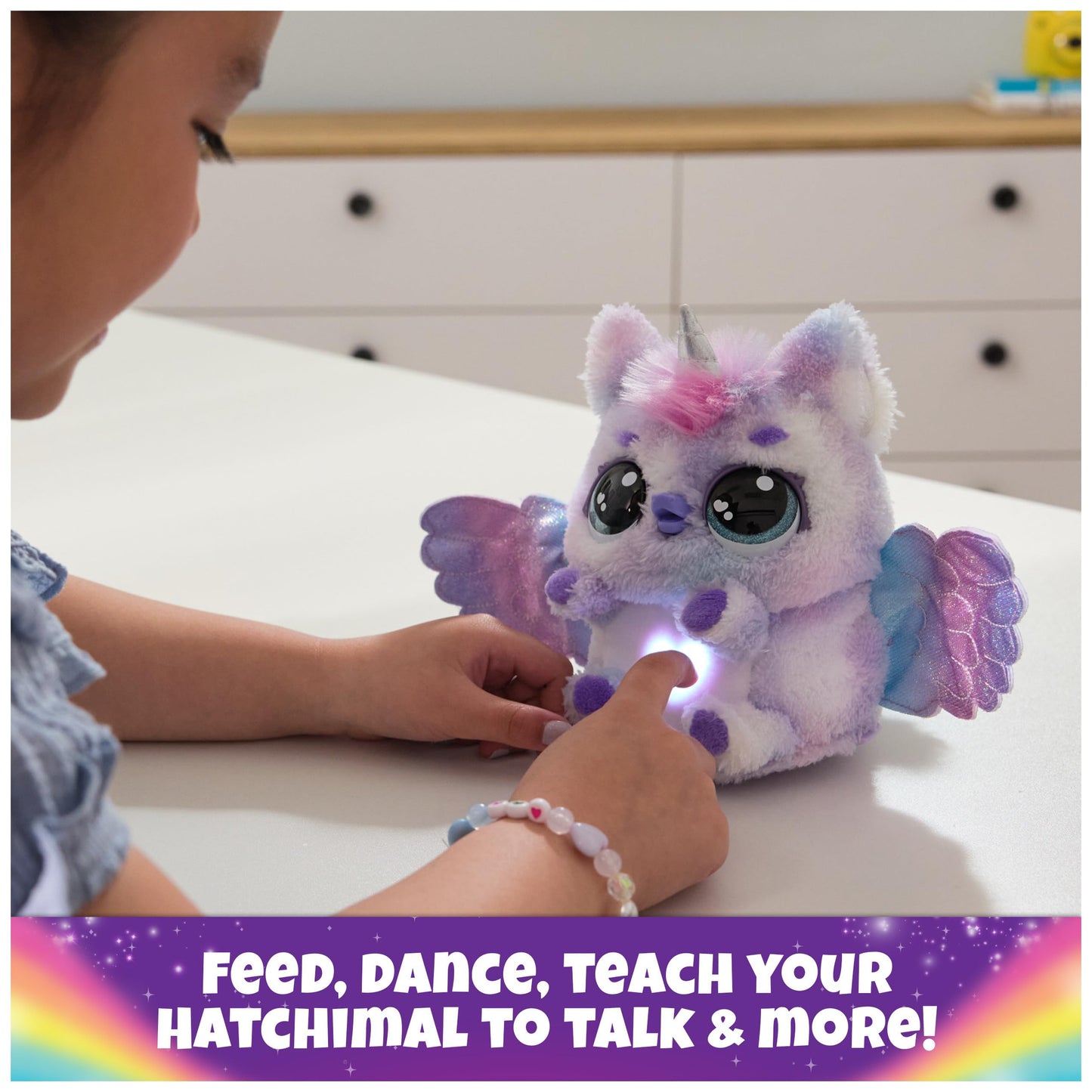 Hatchimals Alive, Mystery Hatch Pufficorn, Surprise Interactive Toy & Egg with Mist, Lights & Sounds (Styles May Vary), Kids Toys for Girls & Boys