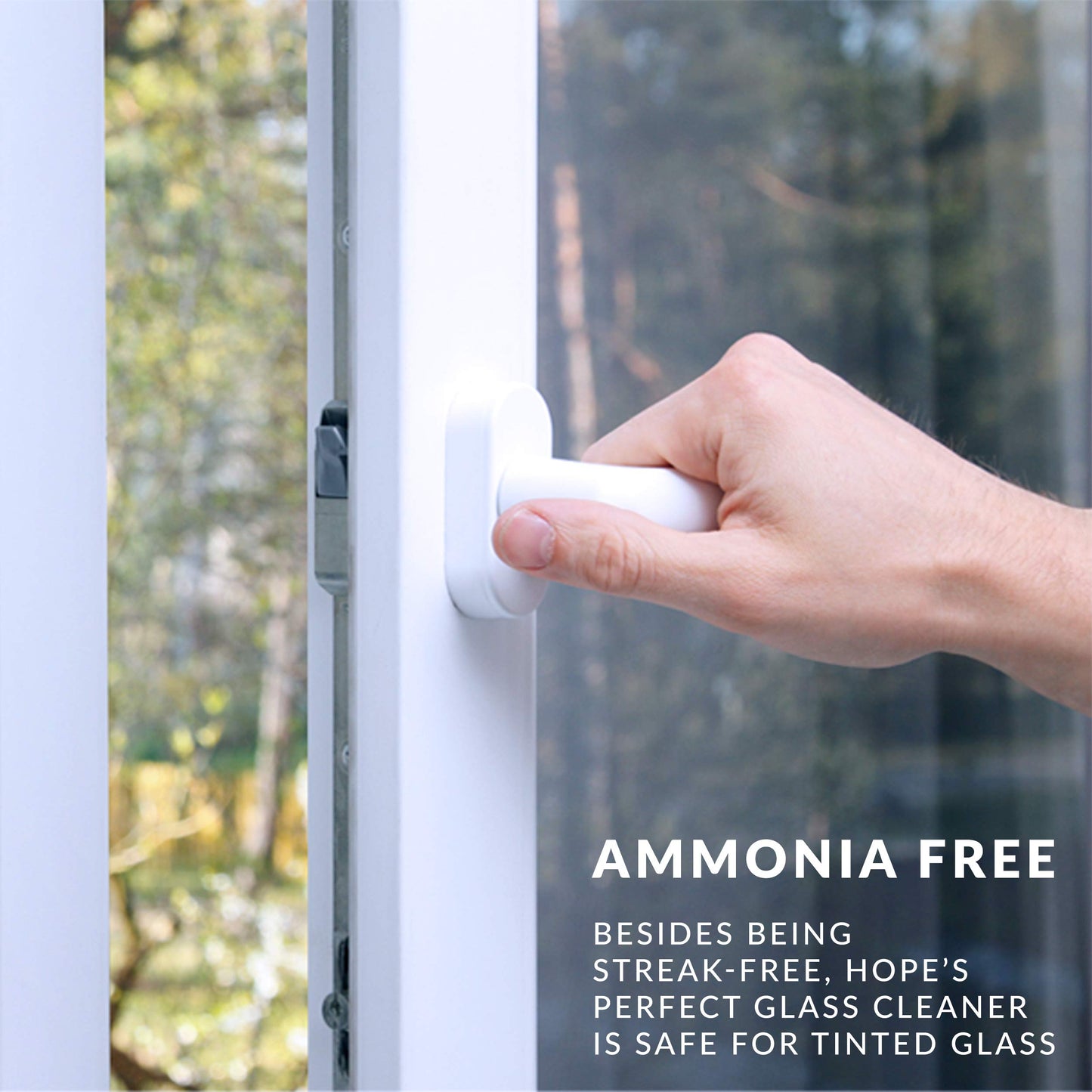 HOPE'S Perfect Glass Cleaner Spray Refill, Streak-Free, Ammonia-Free Window, Mirror, Screen, Tinted Glass, and Shower Door Cleaner, Indoor and Outdoor Glass Surfaces, 67.6 Ounce, Pack of 1