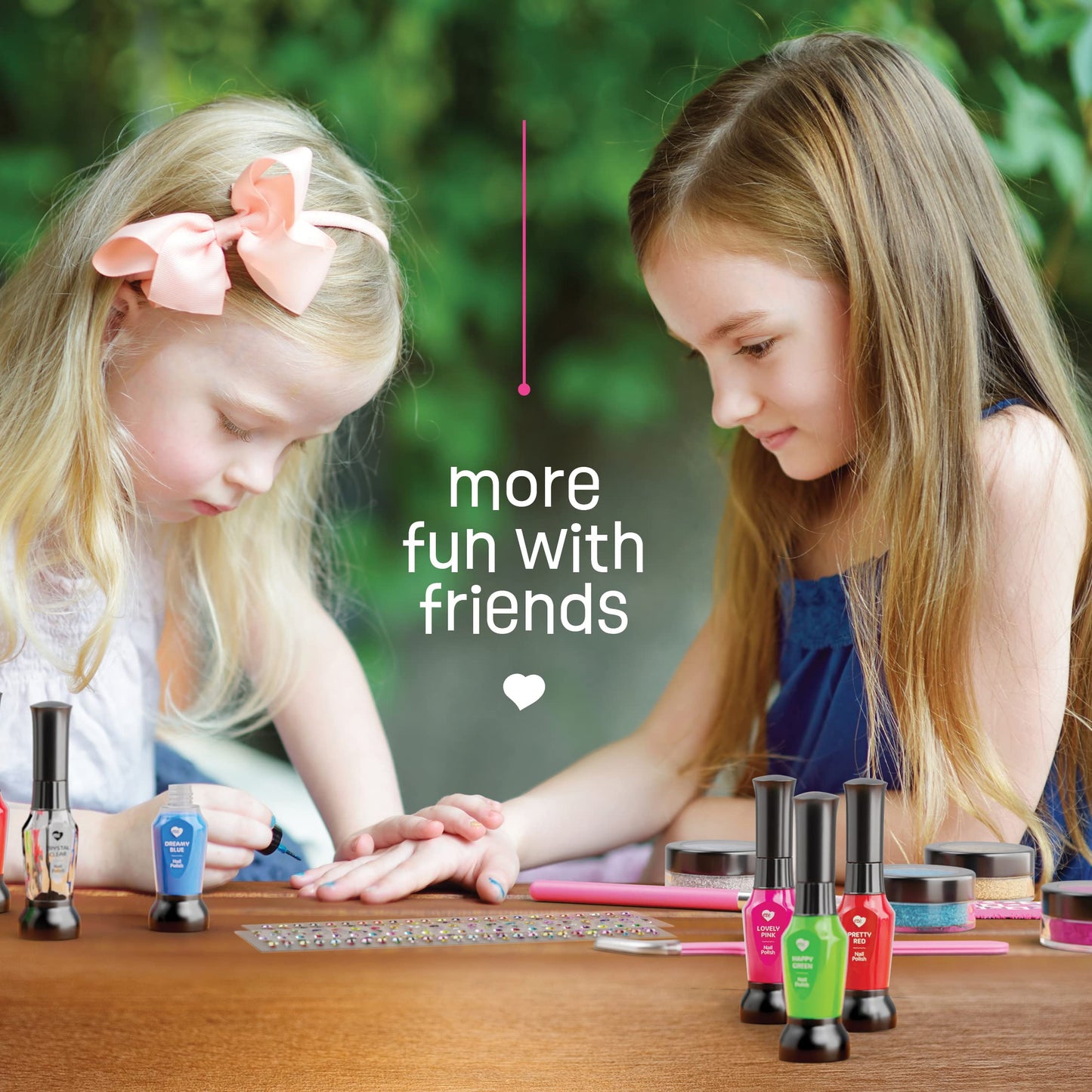 Nail Art Studio for Girls - Birthday Gift - Nail Polish Kit for Kids Ages 7-12 Years Old - Girl Gifts Ideas - Gift Set - Girly Stuff - Polish, Pens, Glitter, Stickers, Gems, Filer - 8 9 10 11 12 Year