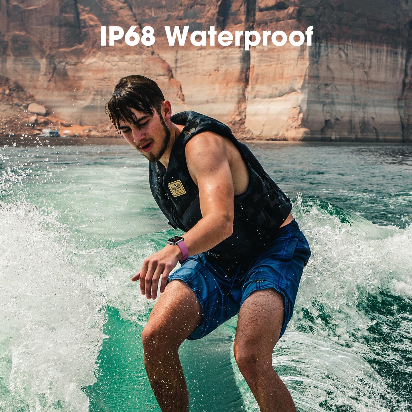 Imzuc Fitness Tracker Watch, Step Tracker with Heart Rate, Blood Oxygen Sleep Monitor, IP68 Waterproof Pedometer, Step Calorie Counter, Health Fitness Watch for Sports, Activity Tracker for Women Men