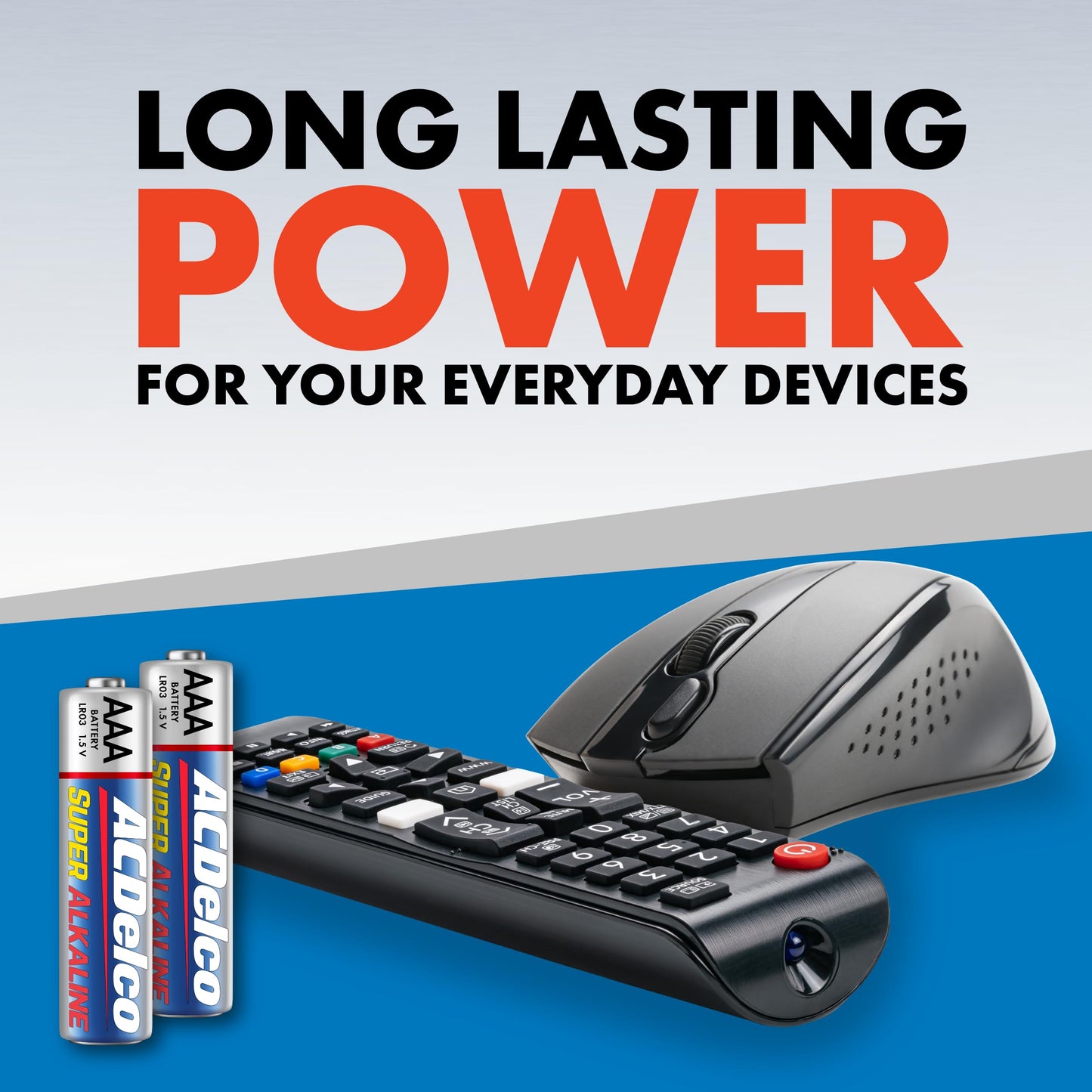 ACDelco 100-Count Triple AAA Batteries, Maximum Power Super Alkaline Battery, 10-Year Shelf Life, Reclosable Packaging