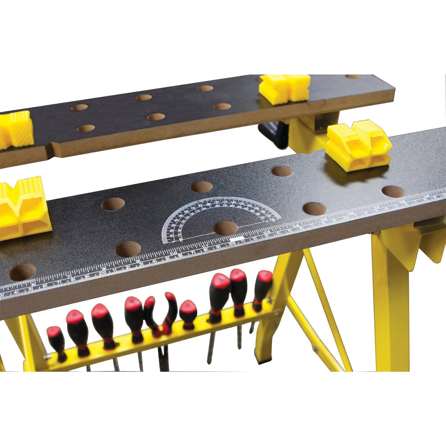 Performance Tool W54025 Portable Multipurpose Workbench and Vise (200 lbs Capacity) , Yellow