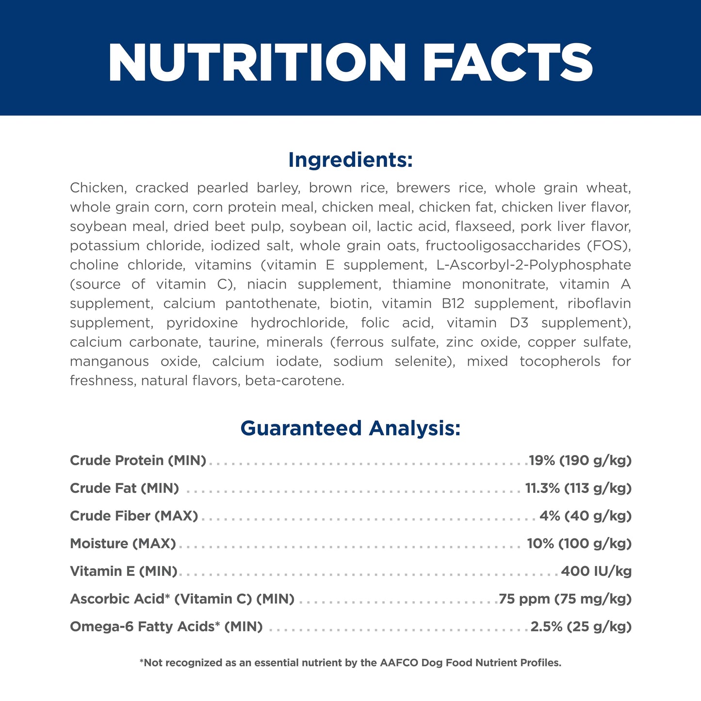 Hill's Science Diet Adult 1-6, Adult 1-6 Premium Nutrition, Small Kibble, Dry Dog Food, Chicken & Barley, 35 lb Bag